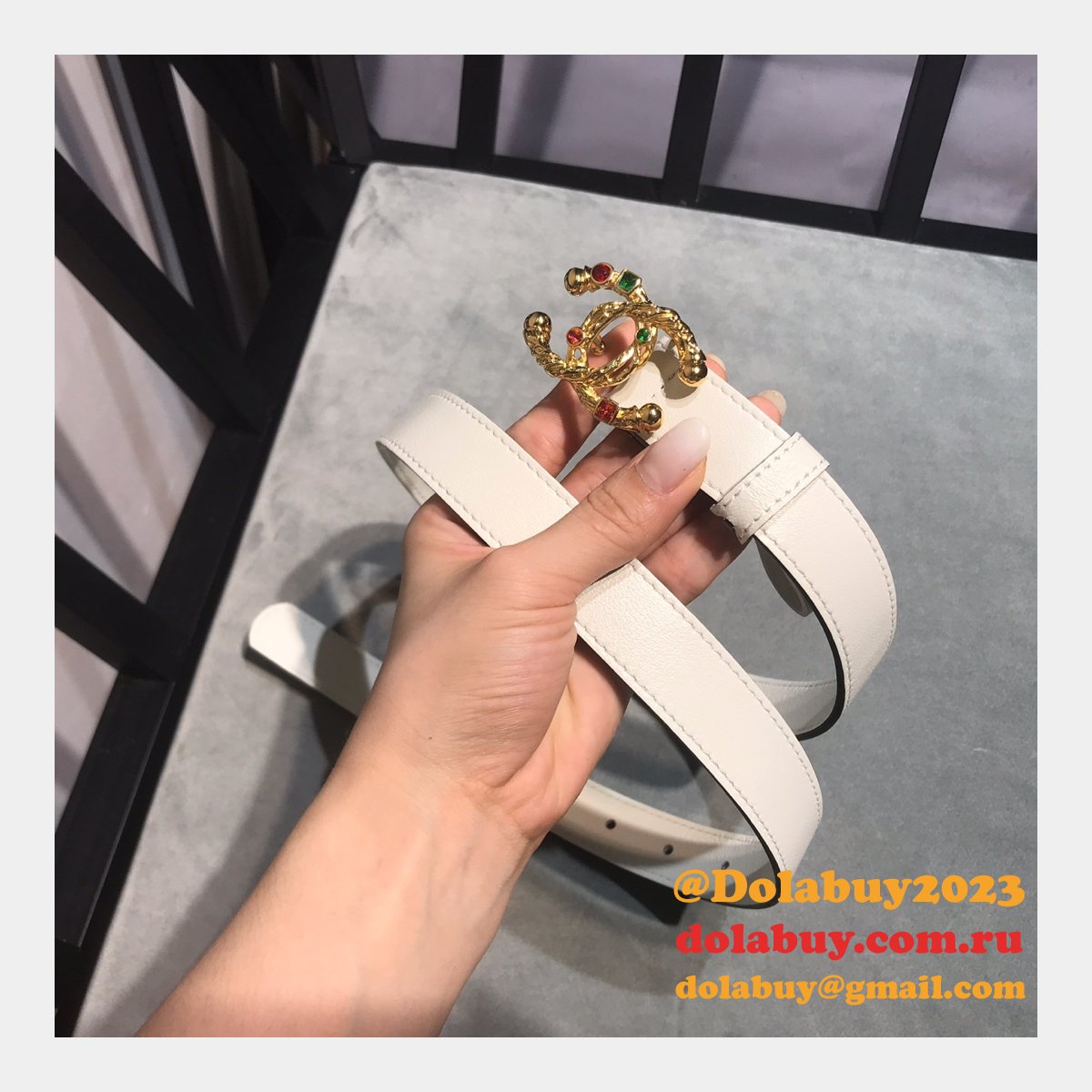 UK Replica CC Double C Belt Width 2.5cm 1119