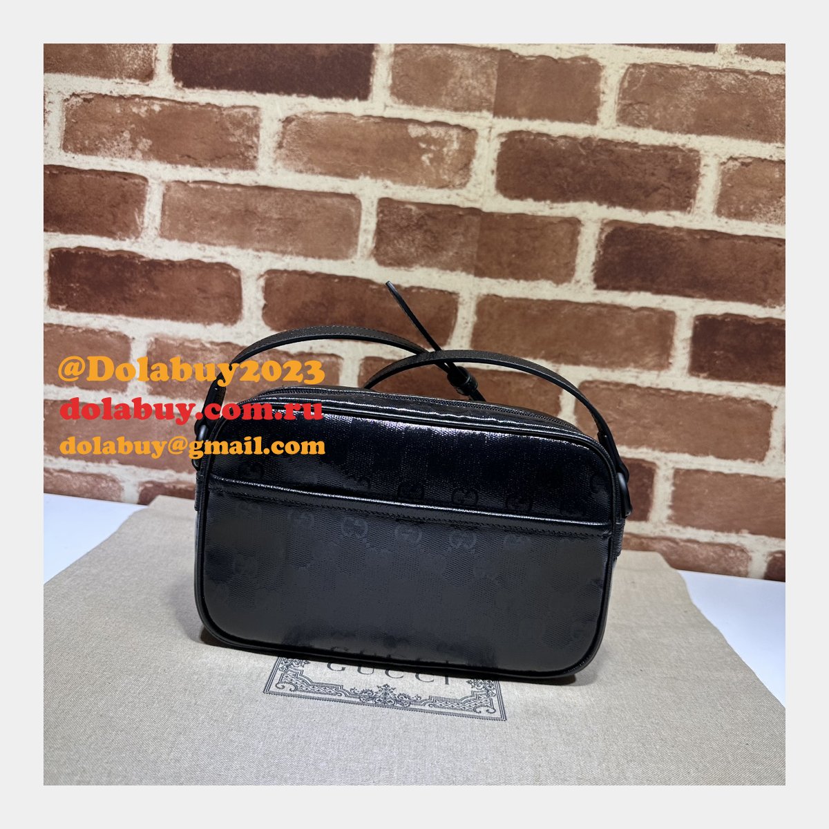 gg crystal 760342 G*u*i designer replica shoulder bag