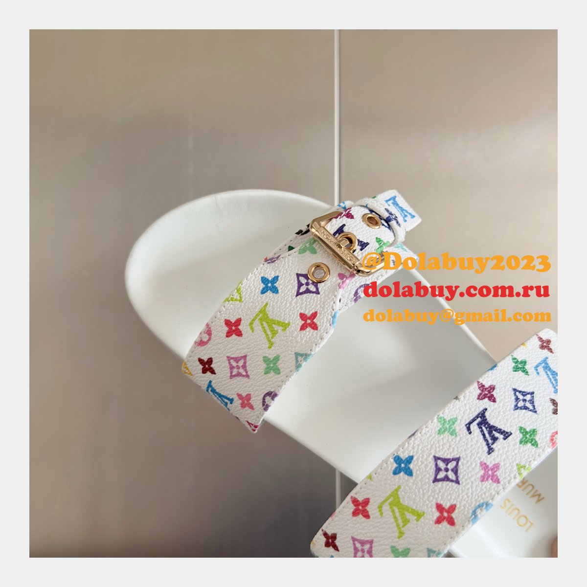 Wholesale LV TM Bom Dia Flat Comfort Mule