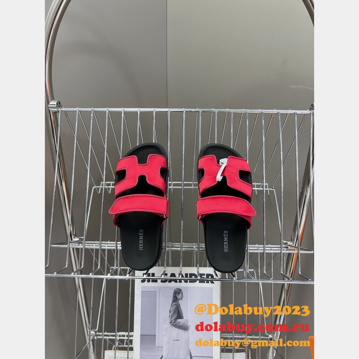 Luxury 2024 Hermes Replica Chypre Sandal High Quality Shoes