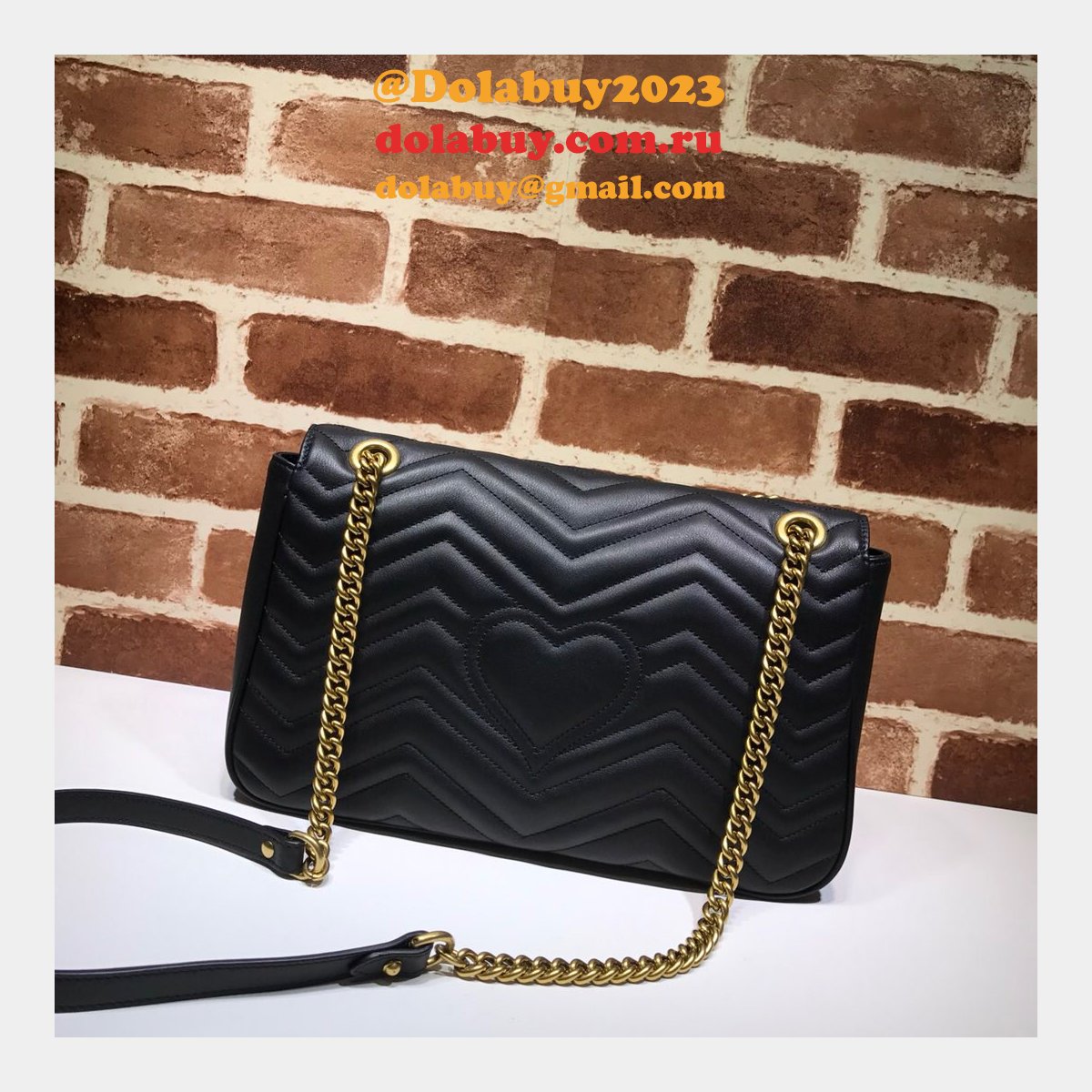 wholesale G*u*i replicas best 447633 leather gg marmont