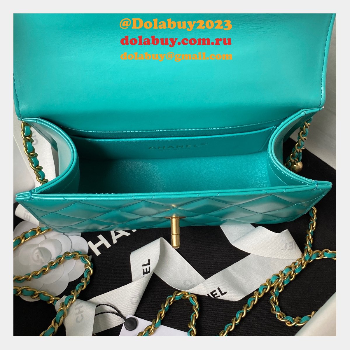 Duplicate AS2615 Vintage Flap 1:1 Mirror Top Quality Bag