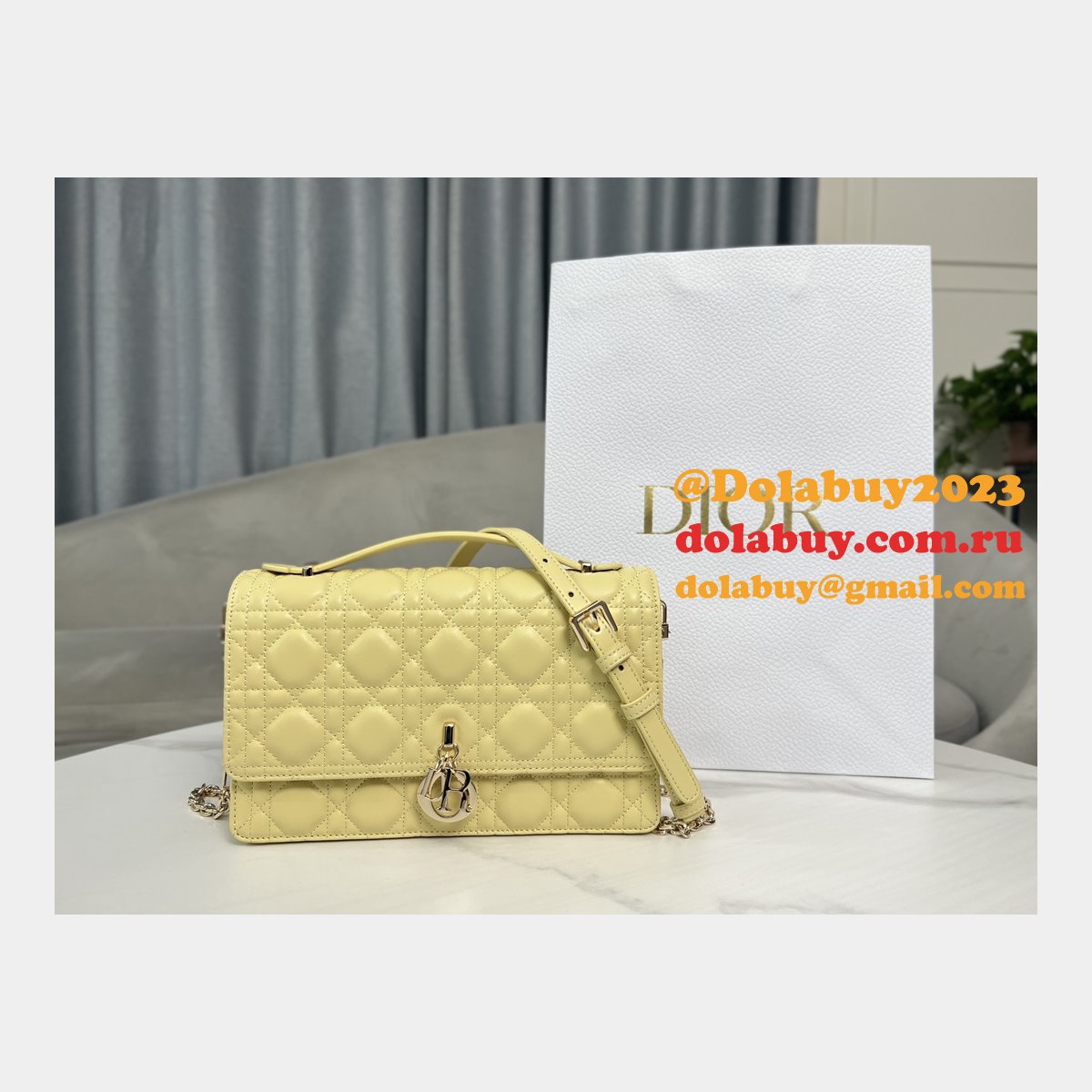 Luxury MISS DIOR LAMBSKIN 9212 Fashion LADY BAG