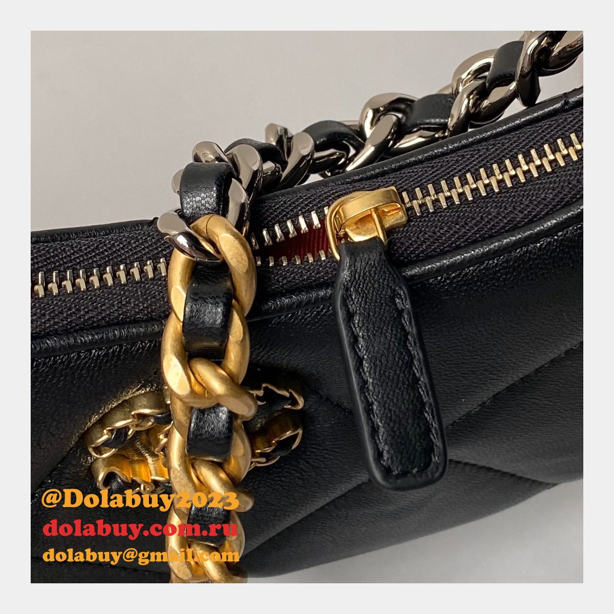 Perfect AAA Dolabuy 19 Cluths Chain AP3763 Replcias Bag