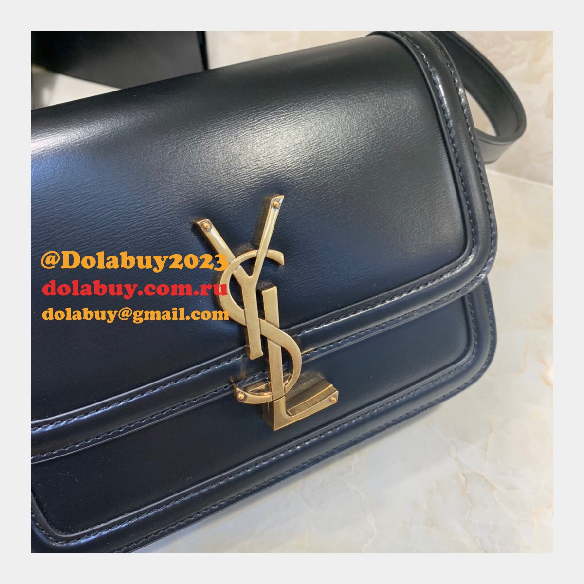 Saint Laurent YSL Solferino Replicas 634306 Satchel Leather