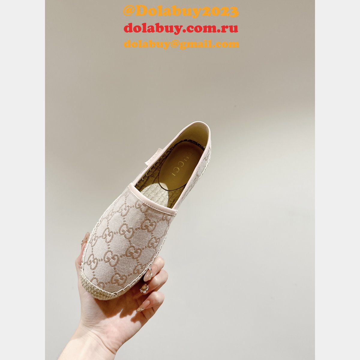 duplicate wholesale G*u*i fashion espadrille