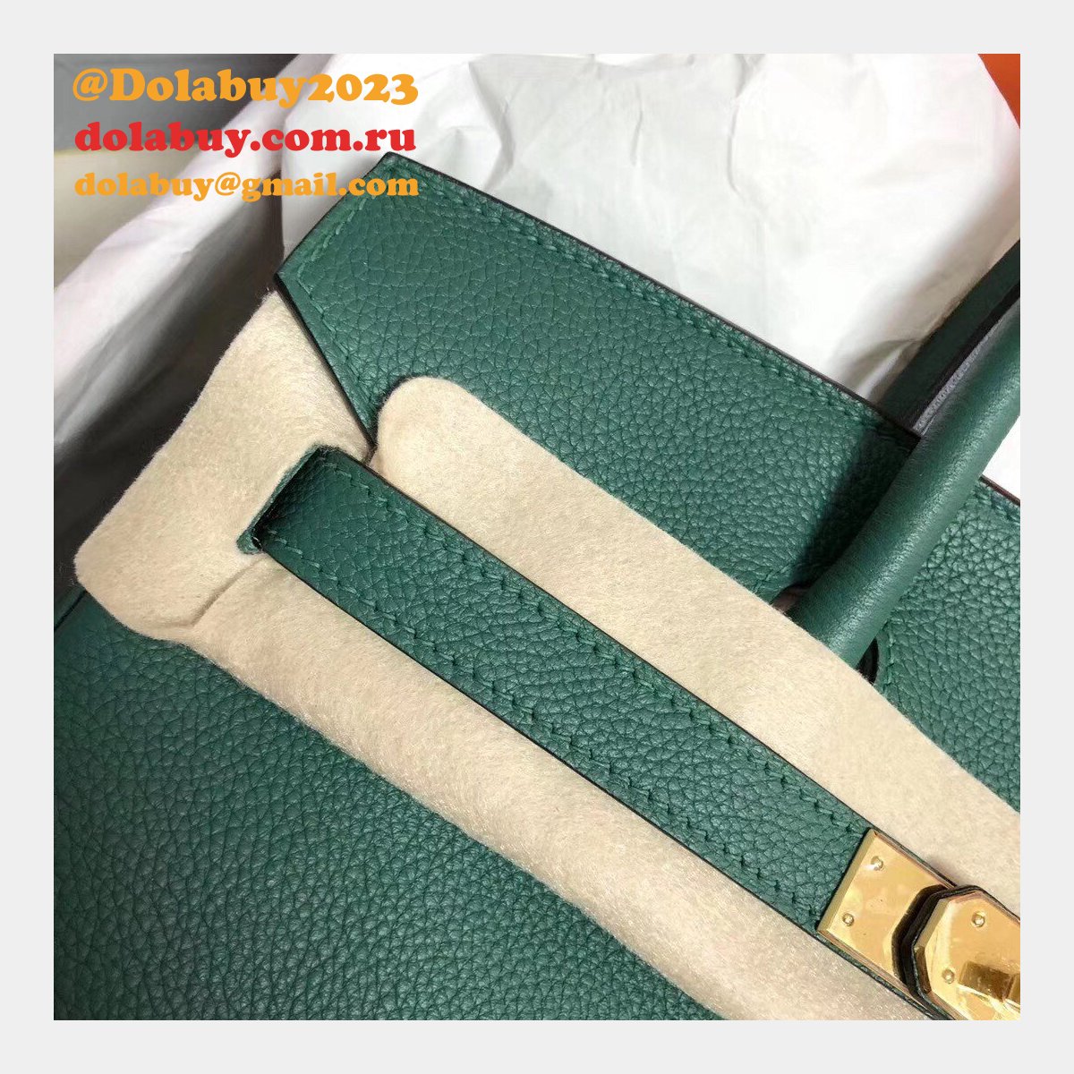 Hermes Birkin 35cm Togo leather Handbags Green
