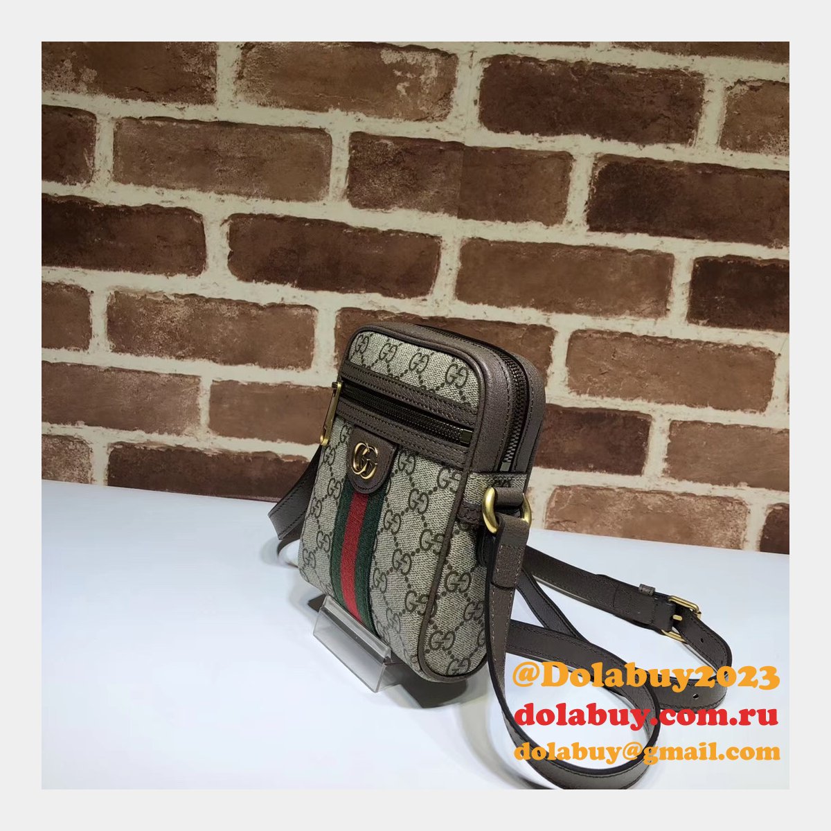 high quality G*u*i replica gg supreme ophidia shoulder 598127 bag