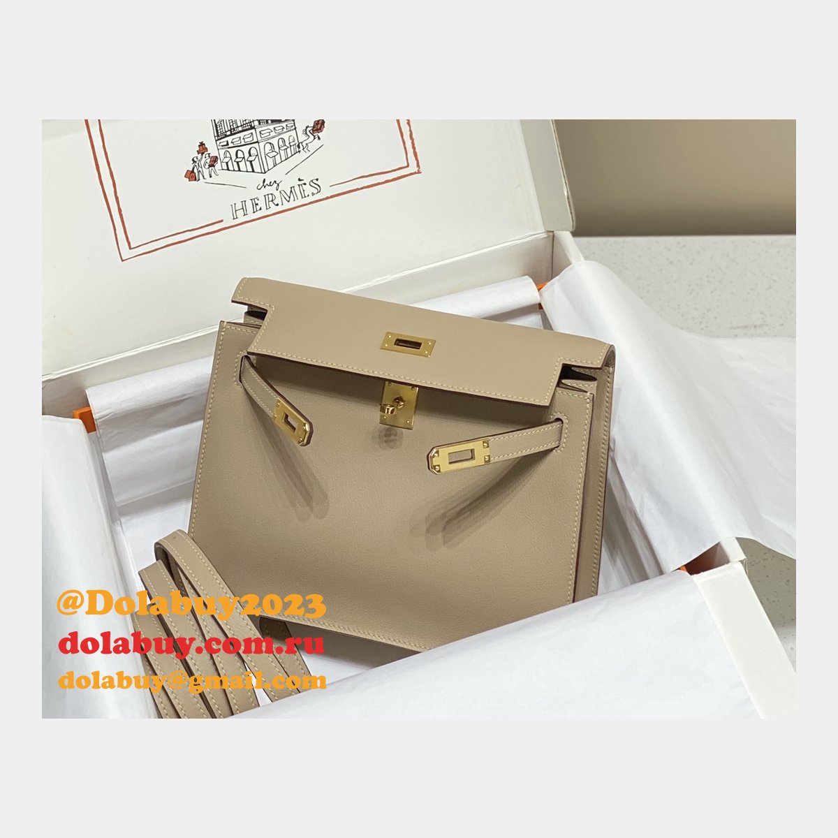 7 Star HERMES KELLY DANSE Customize BAG FOR SALE