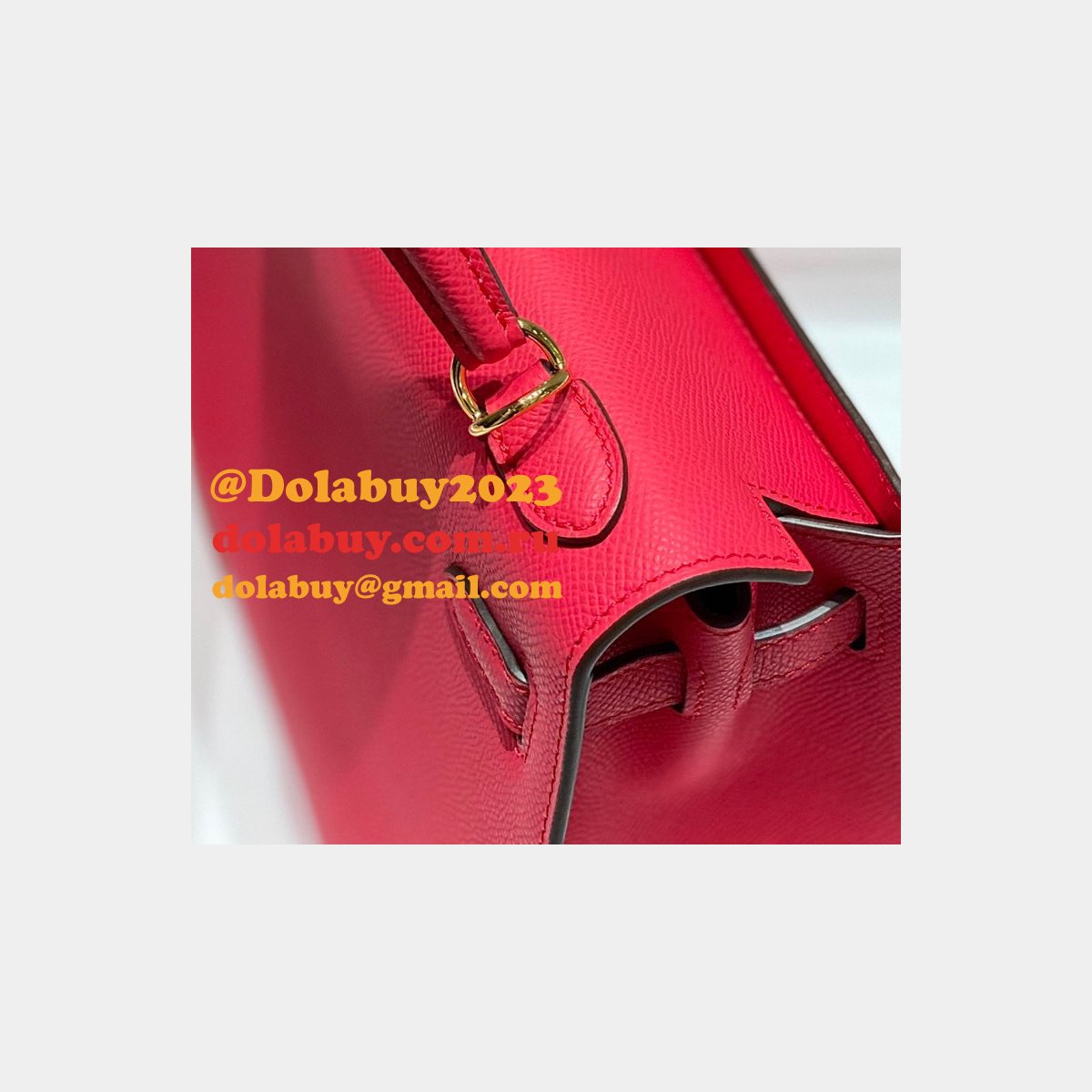High Quality Replica Hermes Epsom Kelly 19/25/28CM Red Bag For Sale