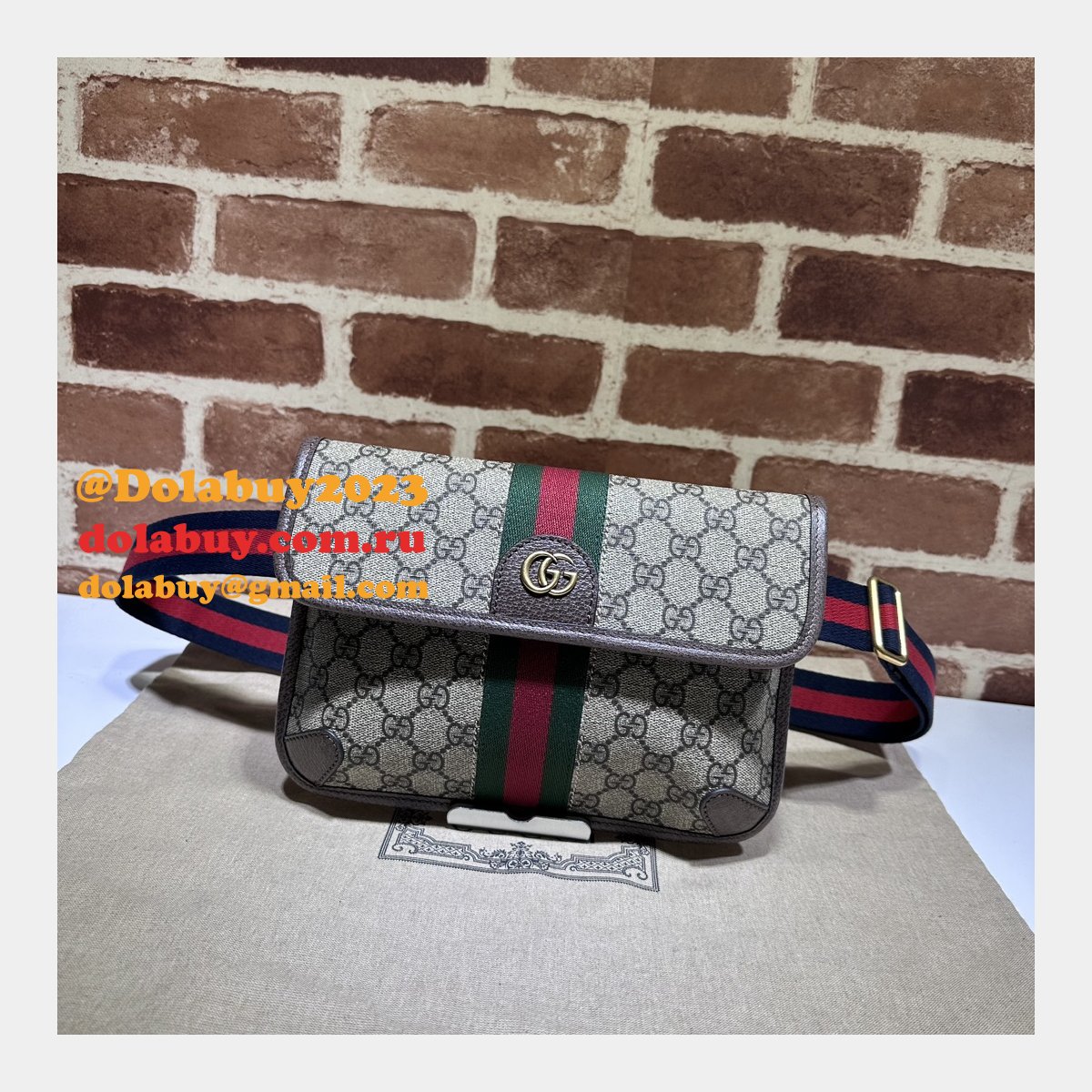 ophidia gg perfect G*u*i 752597 belt ebony supreme replica bag