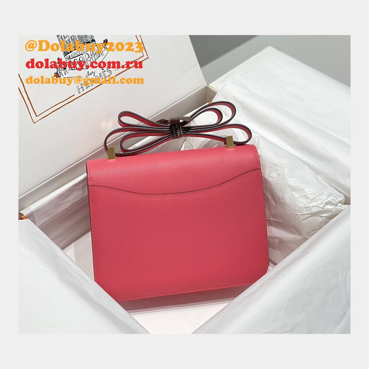 News Best Replica Hermes Mirror Single Compartment 23CM Epsom Bags