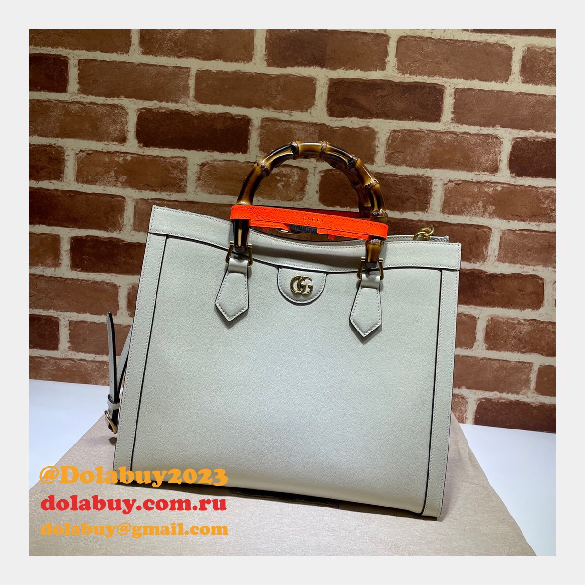 G*u*i best quality designer replica diana medium tote leather bag