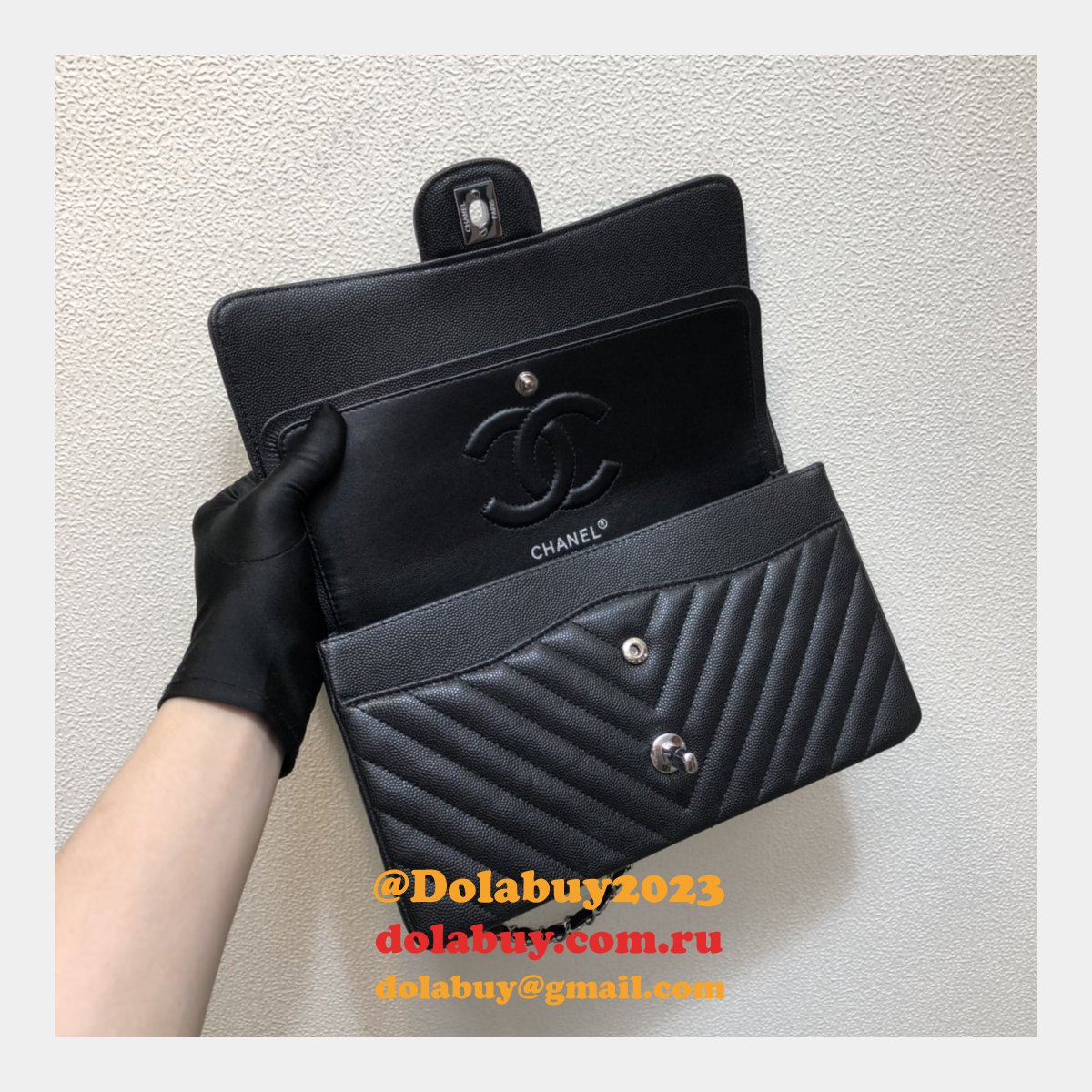 Top Quality CC CF1112  V CLASSICAL HANDBAG 25.5cm