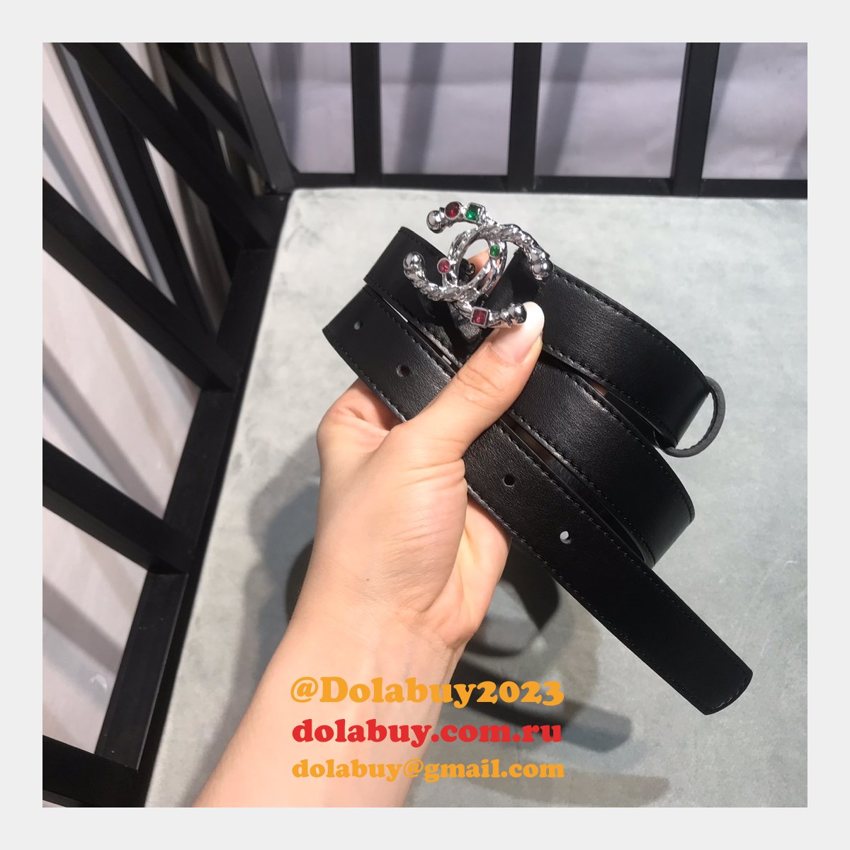 UK Replica CC Double C Belt Width 2.5cm 1119