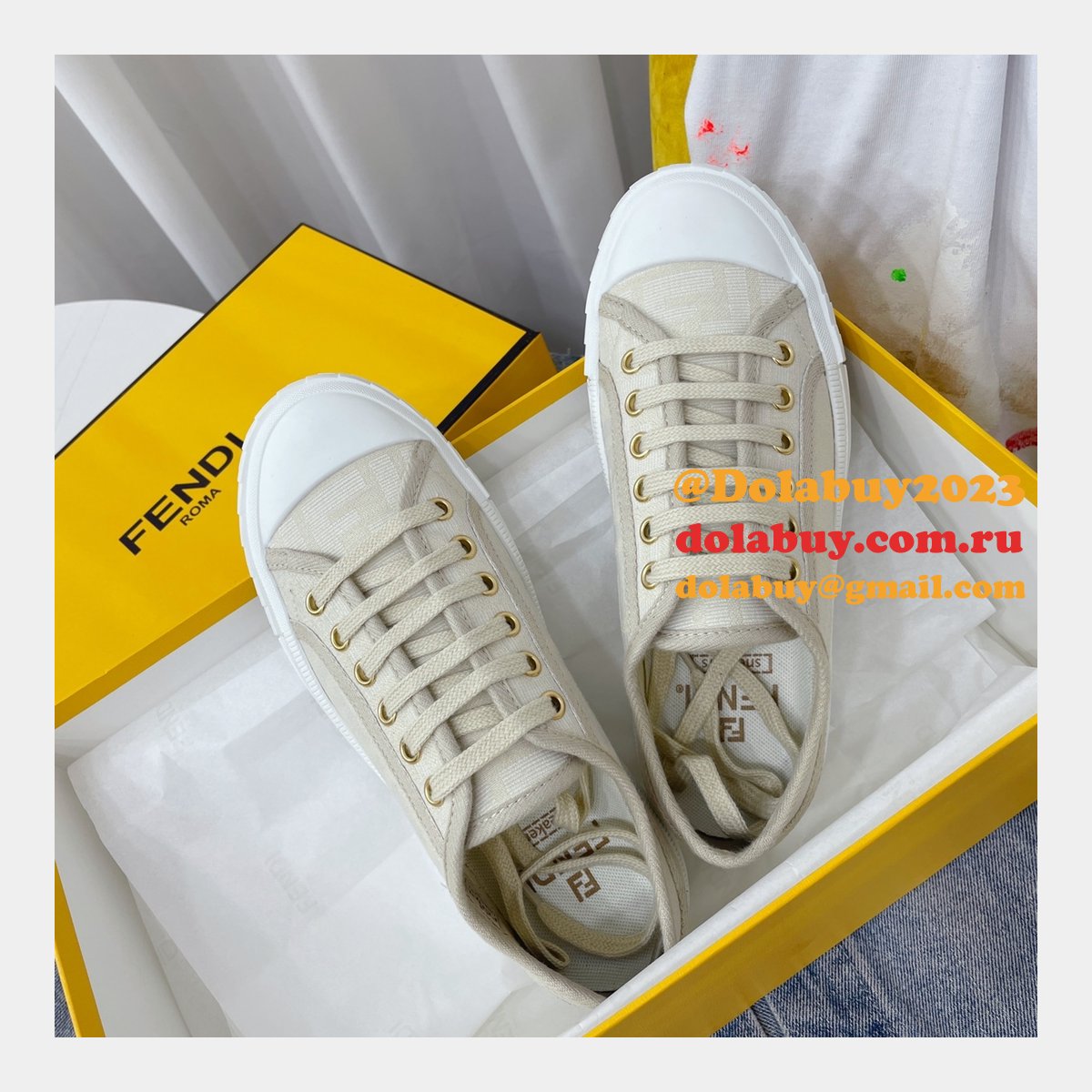 1:1 fake domino F**di shoes website to get replica sneakers