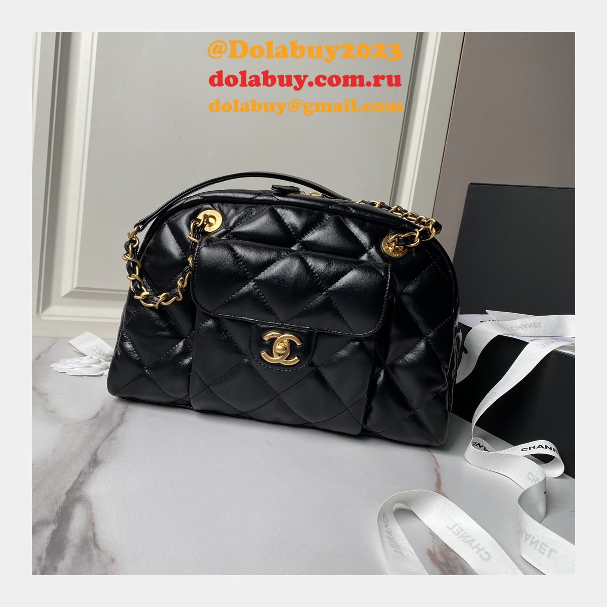 Best High-Quality Bowling AS4905/AS4812 Black Replica Handbags