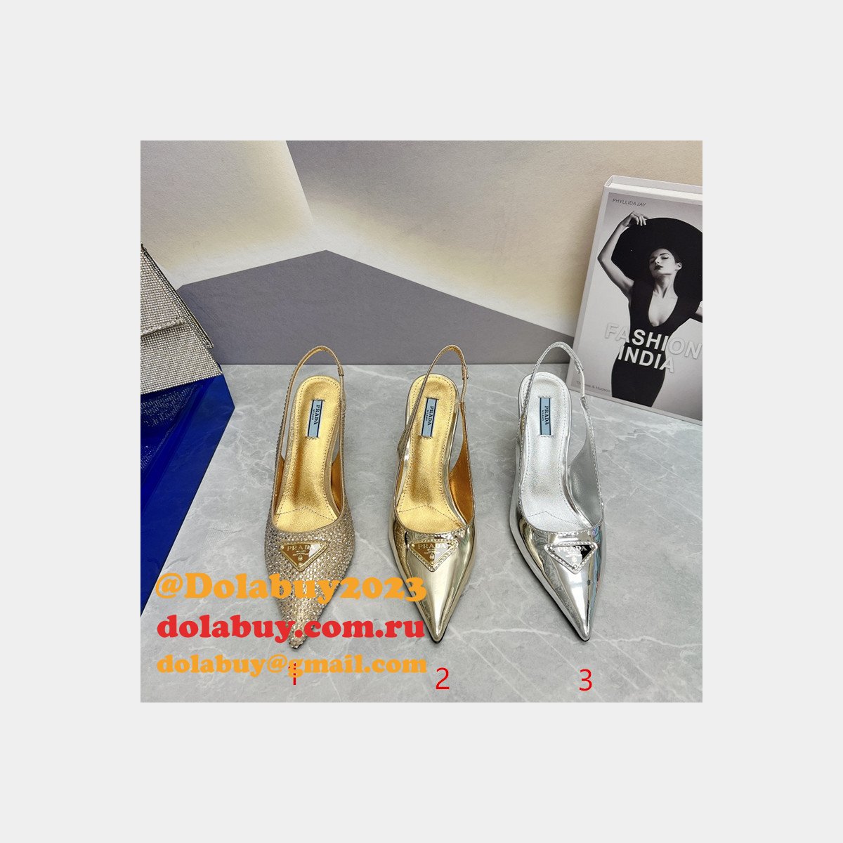 7 Star DESIGNER PRADA REPLICAS FASHION 2023 HIGH HEEL SHOES