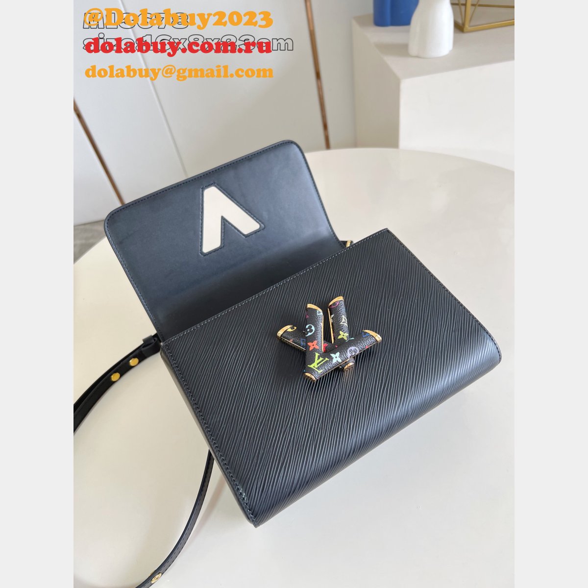 Louis Vuitton Copy LV x TM Twist MM Slim Epi Leather Lcons M13678 Bag