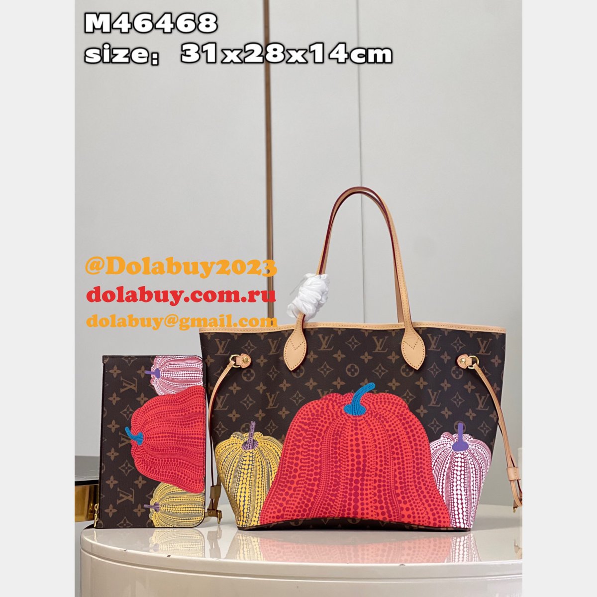 Replica Louis Vuitton Perfect LVS x YK Neverfull M46468 Bag