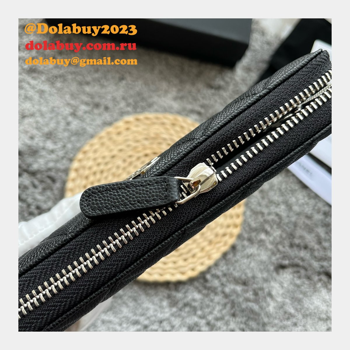 High Quality 7 Star Zipped Coin Purse AP3840 & AP3830 Replica Wallets