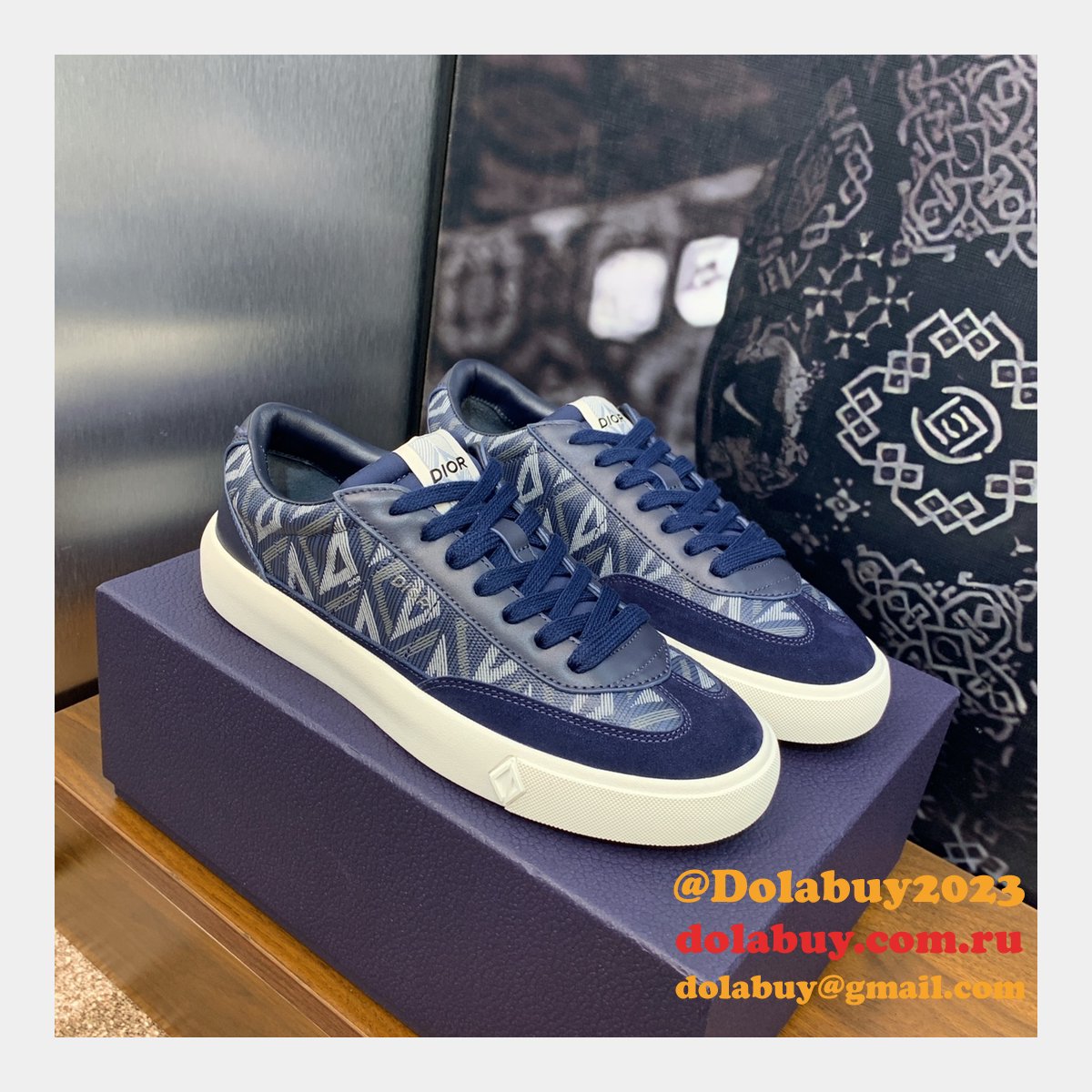 Perfect Dior Top Quality Sneakers Runway Mens Copy Shoes