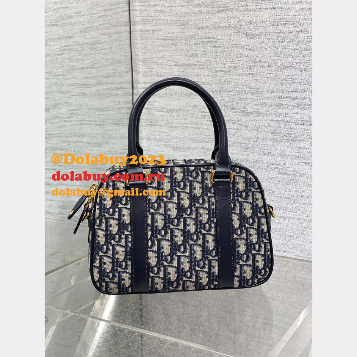 Top Quality Dior D-VIbe Bowling Bag Medium/Large