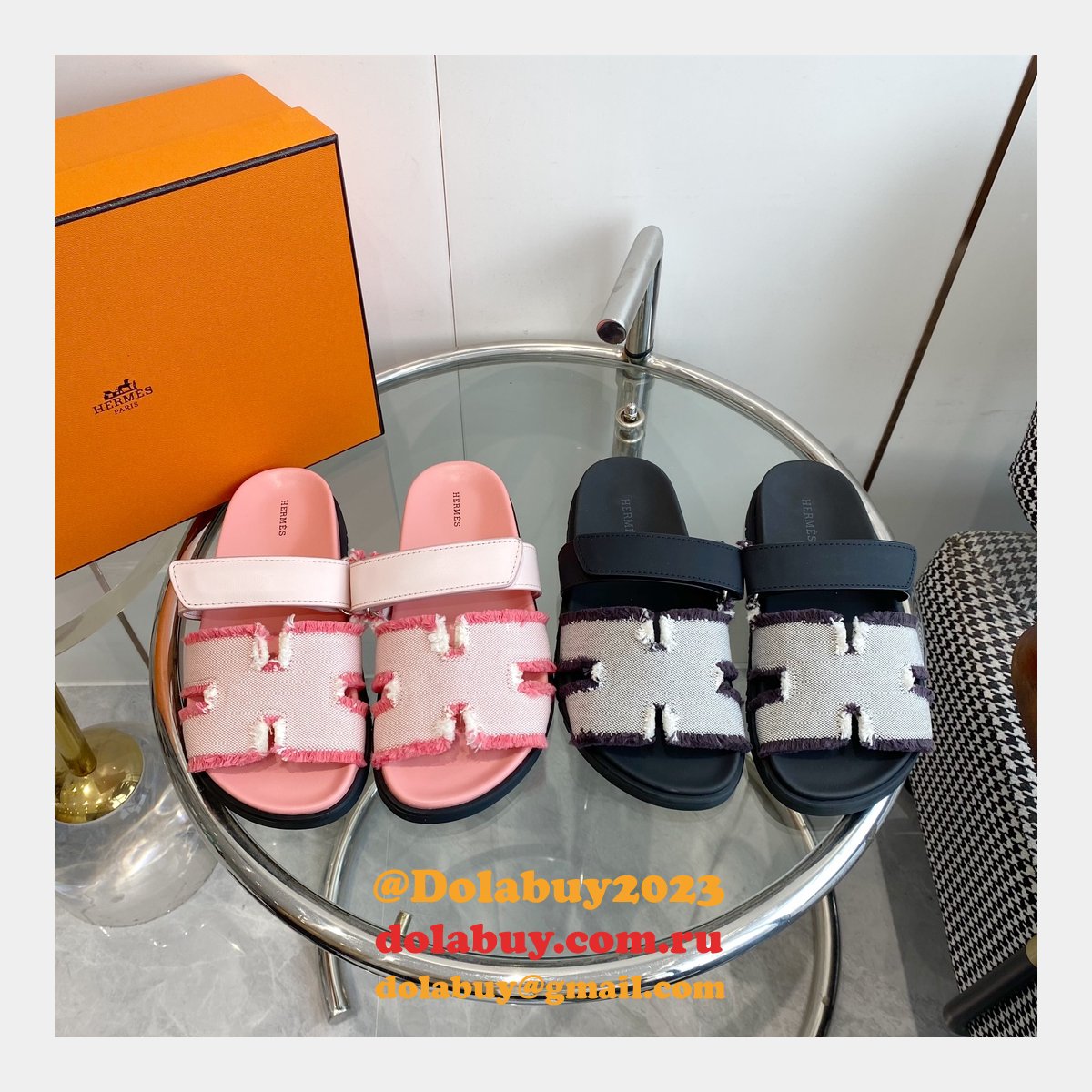 7 Star hermes Chypre couple sandal