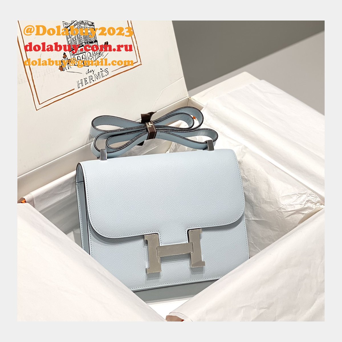 News Best Replica Hermes Mirror Single Compartment 23CM Epsom Bags