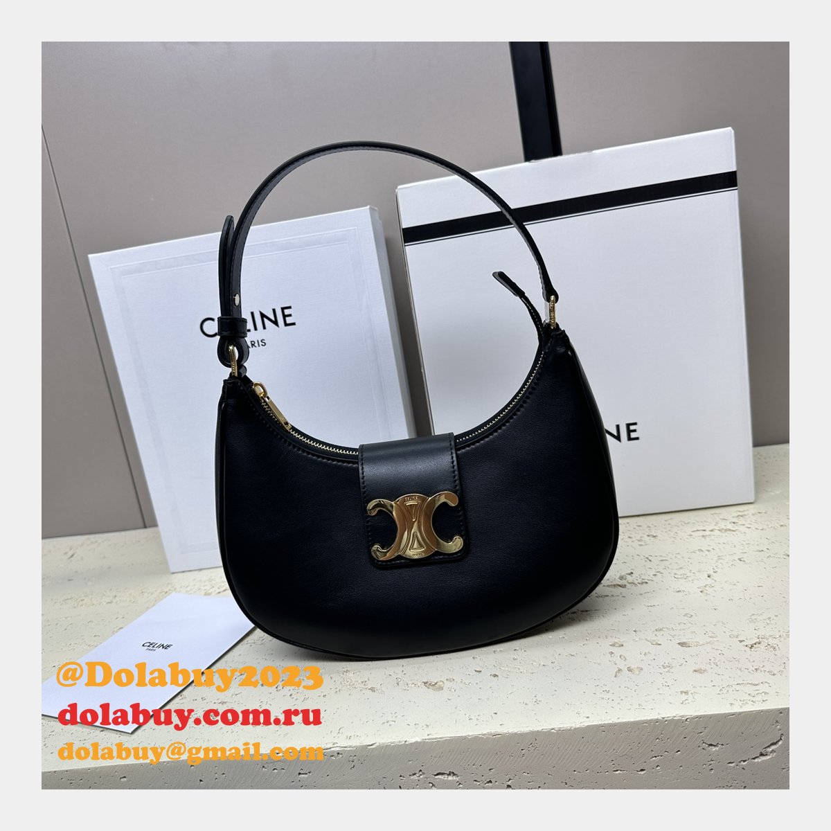 Best High Inspired 114492 Ava Triomphe Soft Quality Celine Replica Bag