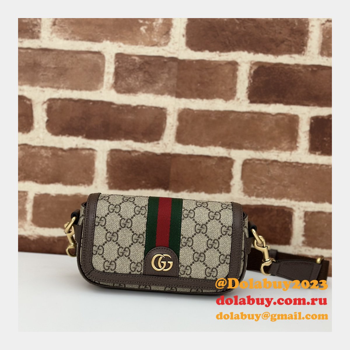 Gucci 1:1 Replcia Ophidia Super Mini Shoulder Quality 795466 Bag