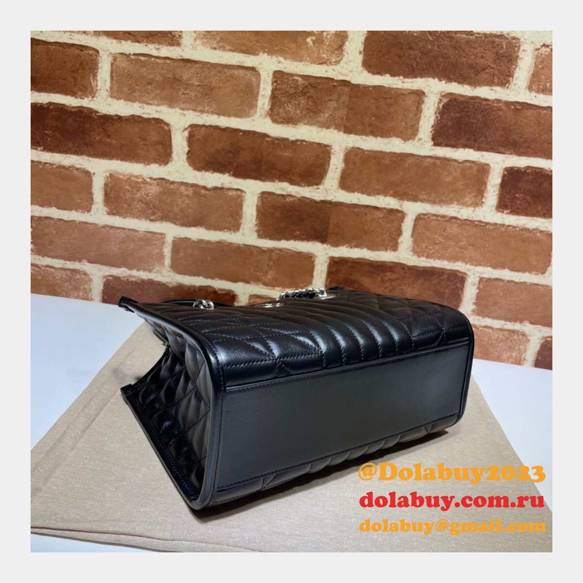 replica G*u*i 681483 gg marmont black sale bolsa bag