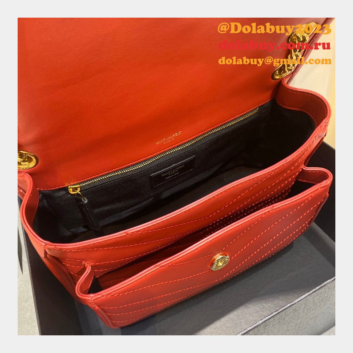 Top YSL Saint Laurent 28CM leather bags