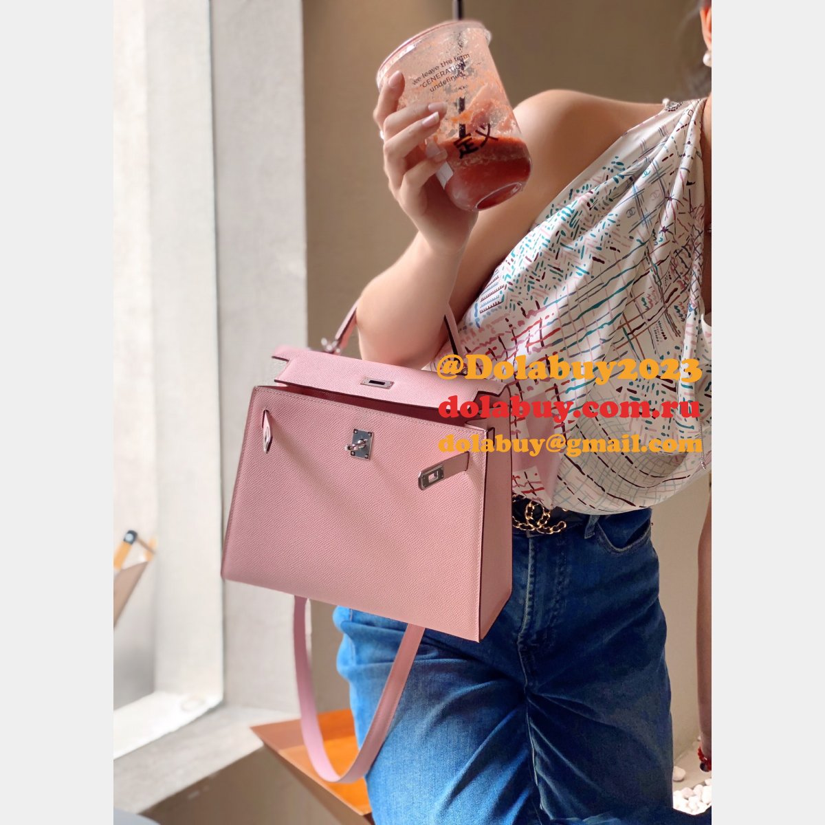 Replica Hermes Designer Epsom Kelly Pinks 19/25/28CM Bag Store