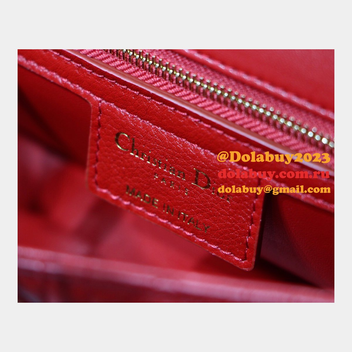 Knockoff Dior Caro High Quality Red Bag