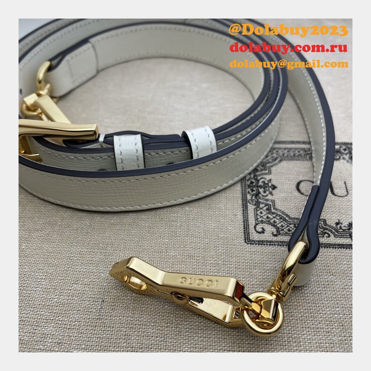 white replica G*u*i horsebit 1955 mini 658574 bag