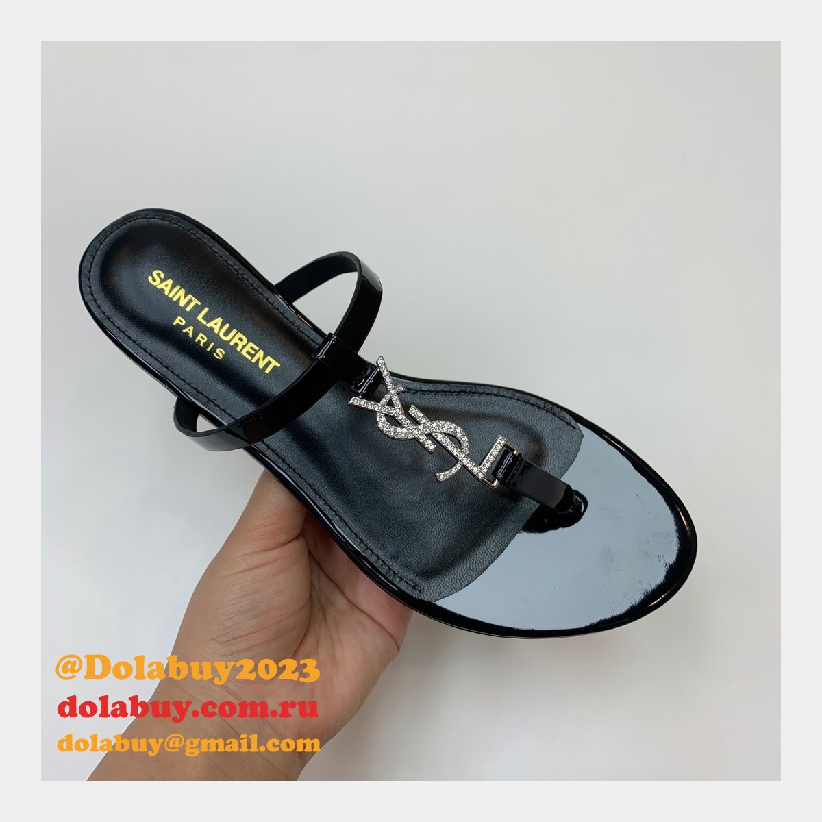 Top Quality YSL Saint Laurent Cassandra Sandals Heels Shoes