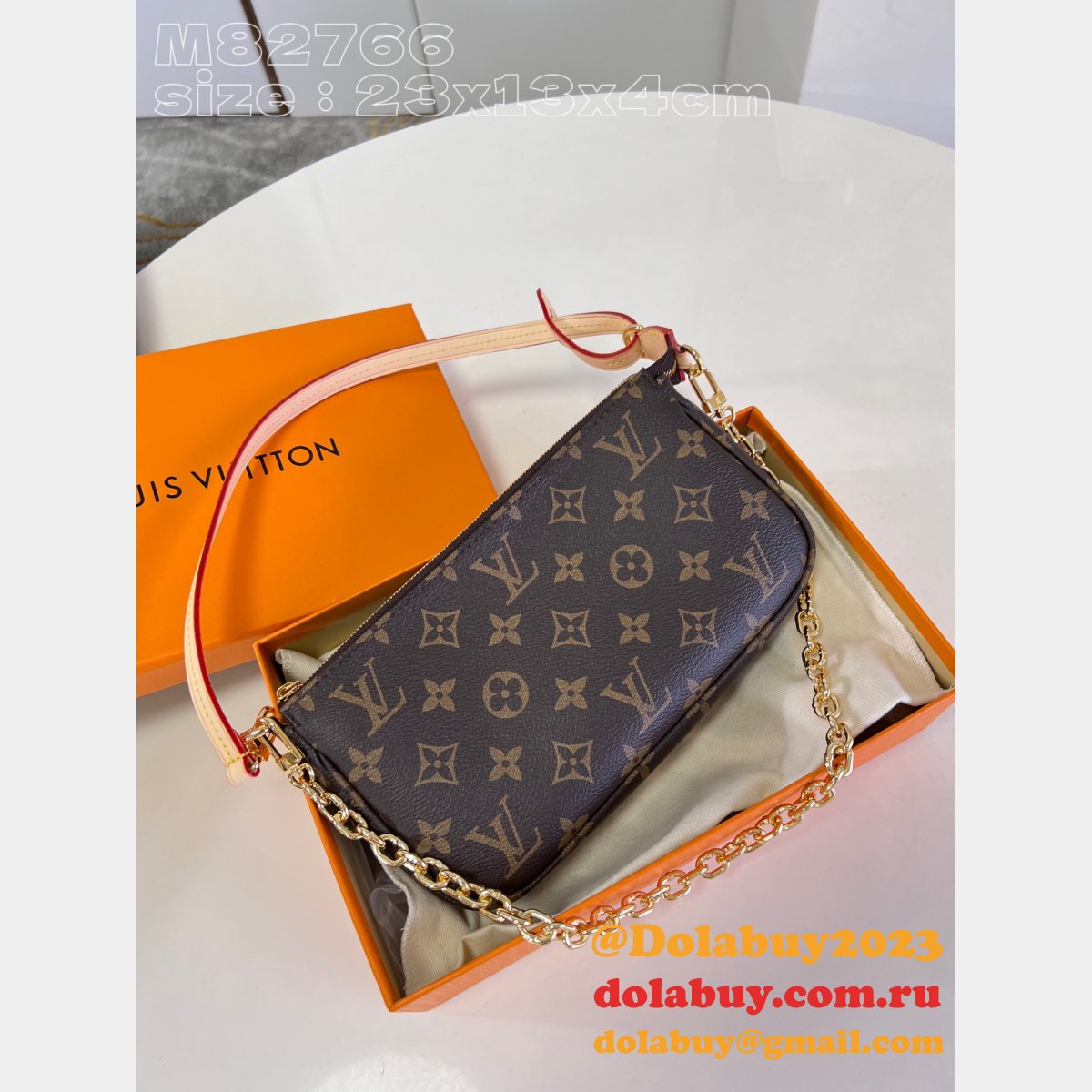 M82766 Pochette Accessoires Monogram Wholesale Louis Vuittons Bag