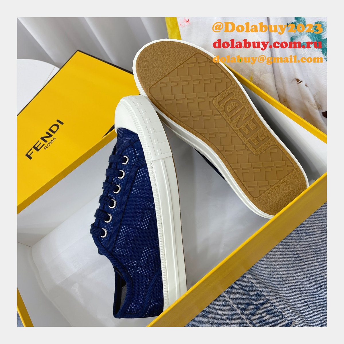 1:1 fake domino F**di shoes website to get replica sneakers