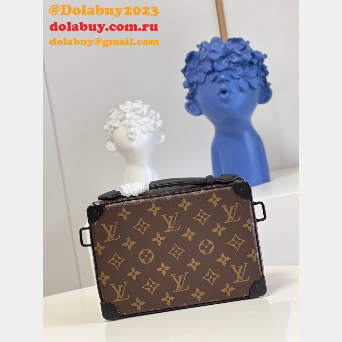 Perfect Louis Vuitton AAA M45935 Handle Soft Trunk Monogram Macassar Canvas