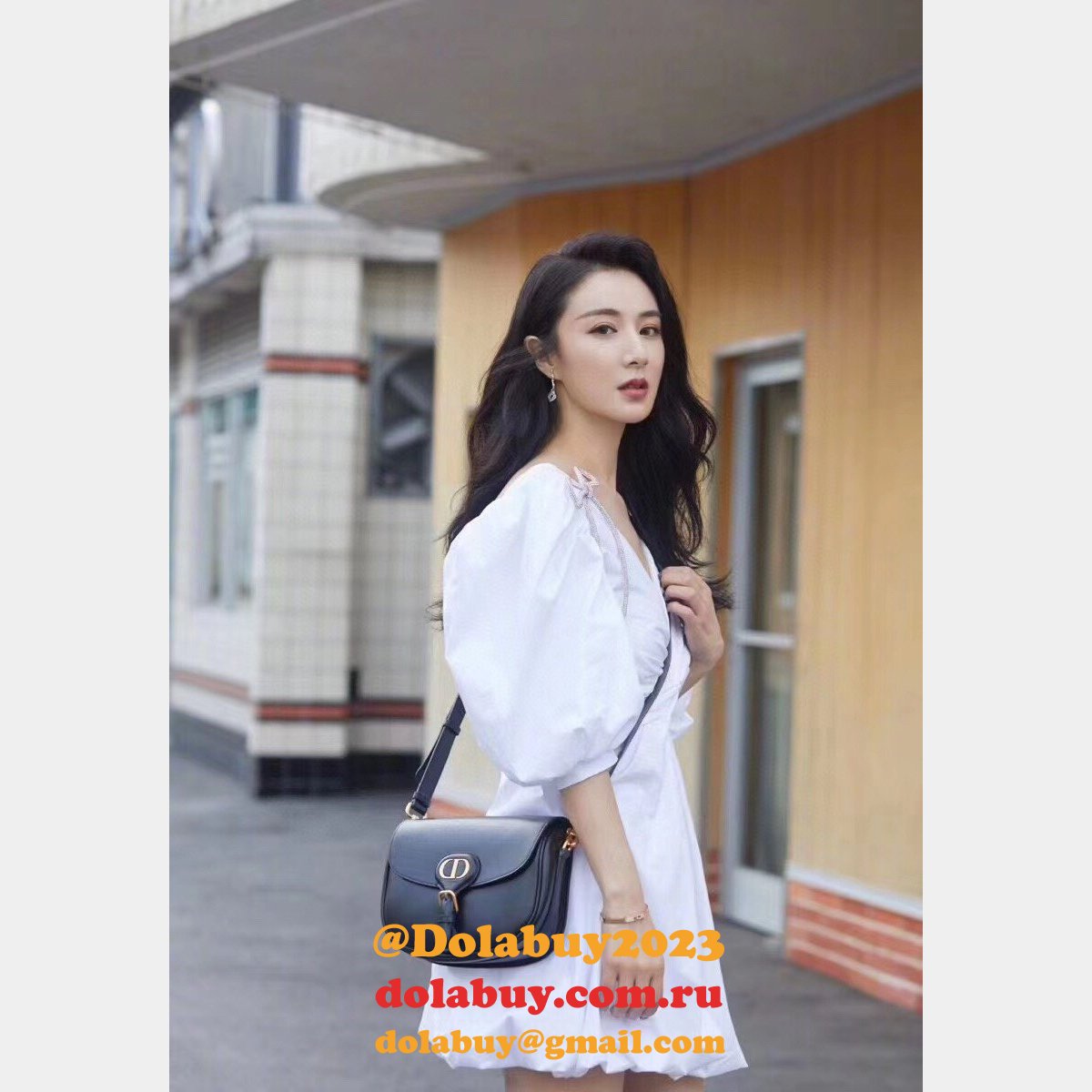 Replica 2020 Christian dior bobby CD logo black bag