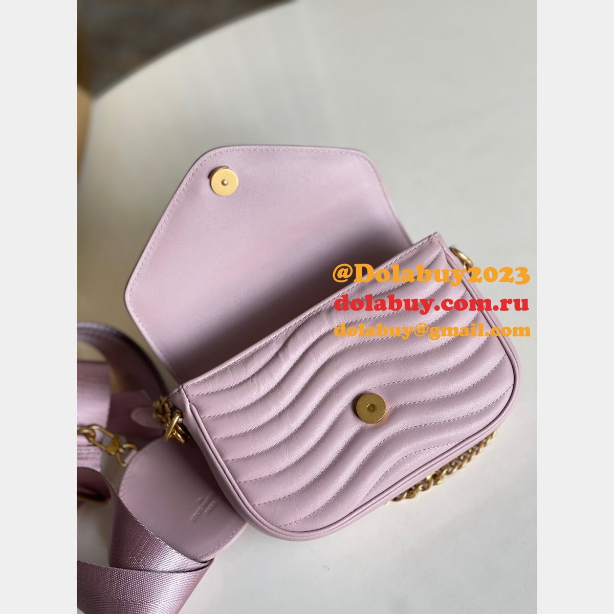 Louis Vuitton Replica M56461/M57864 New Wave Multi Pochette  Leather Crossbody