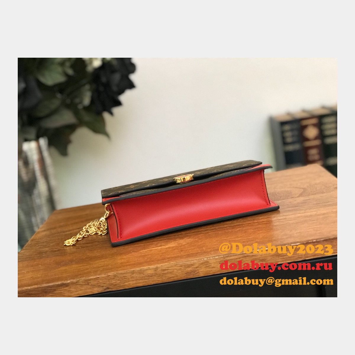 Louis Vuitton Best Flore Chain Wallet Monogram M67405 Brown