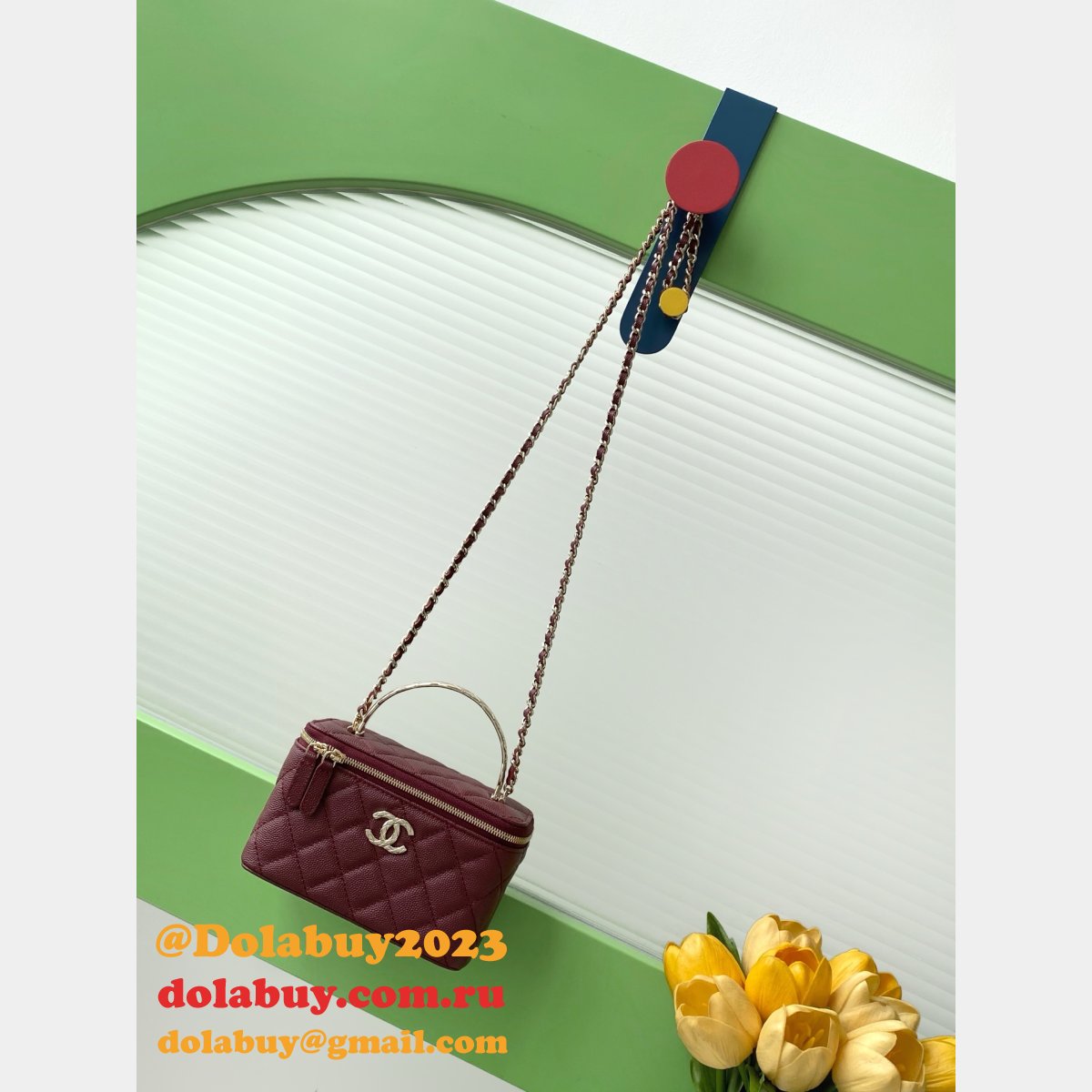 AP4590 1:1 Mirror Chain Shoulder Vanity Bag