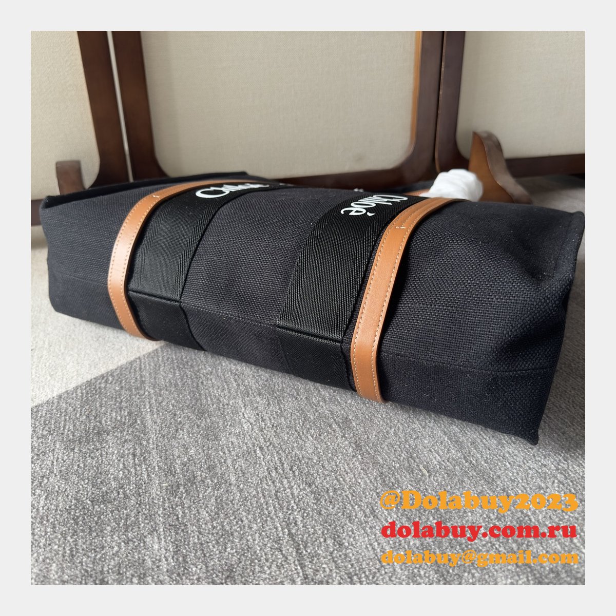 High Quality Chloe Woody Handbag Wholesale online Black