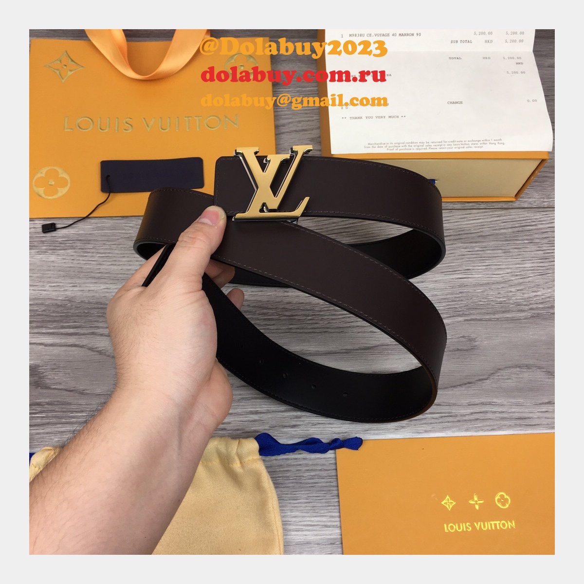 Replica Louis Vuitton AAA+ Designer 40mm Belts