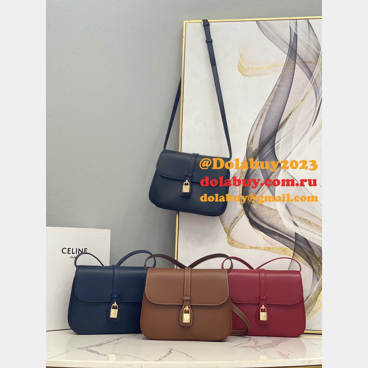 Dolabuy Replica Celine Tabou Smooth Calfskin Shoulder 196853 Bags