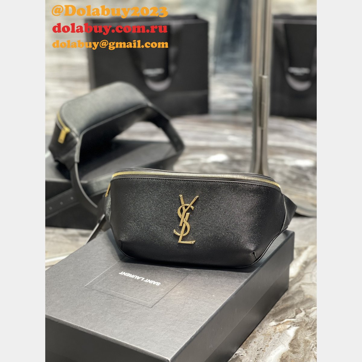 Replicas Saint Laurent Cheap YSL 569737 Classic Monogram Belt Bag