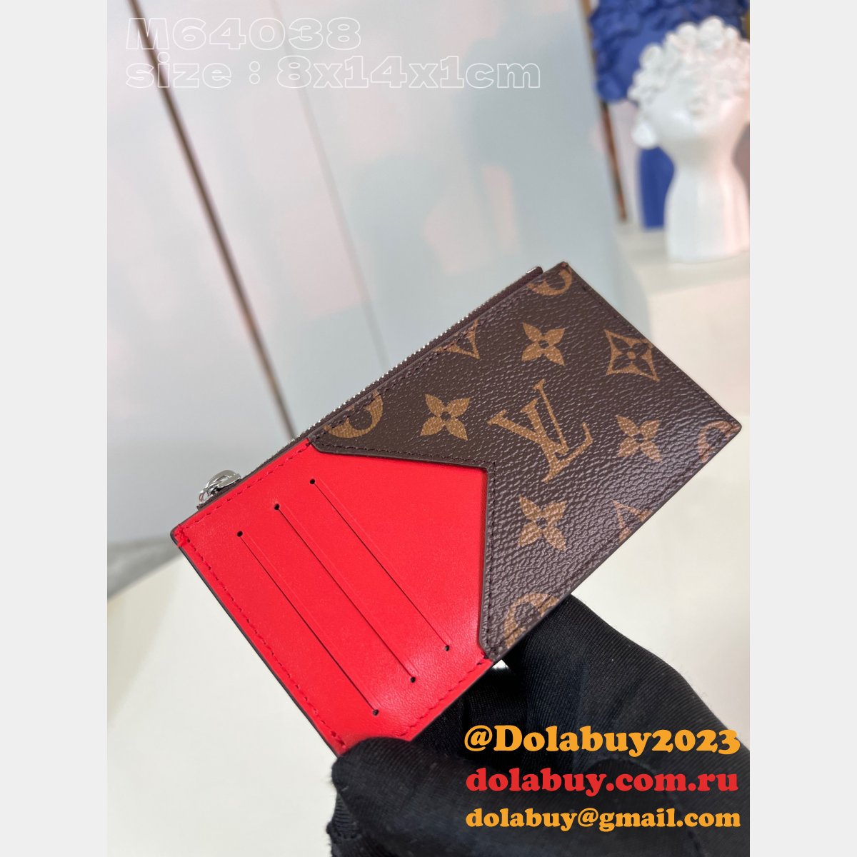 Coin Card Holder Damier Graphite M64038 LV Knockoff Bag