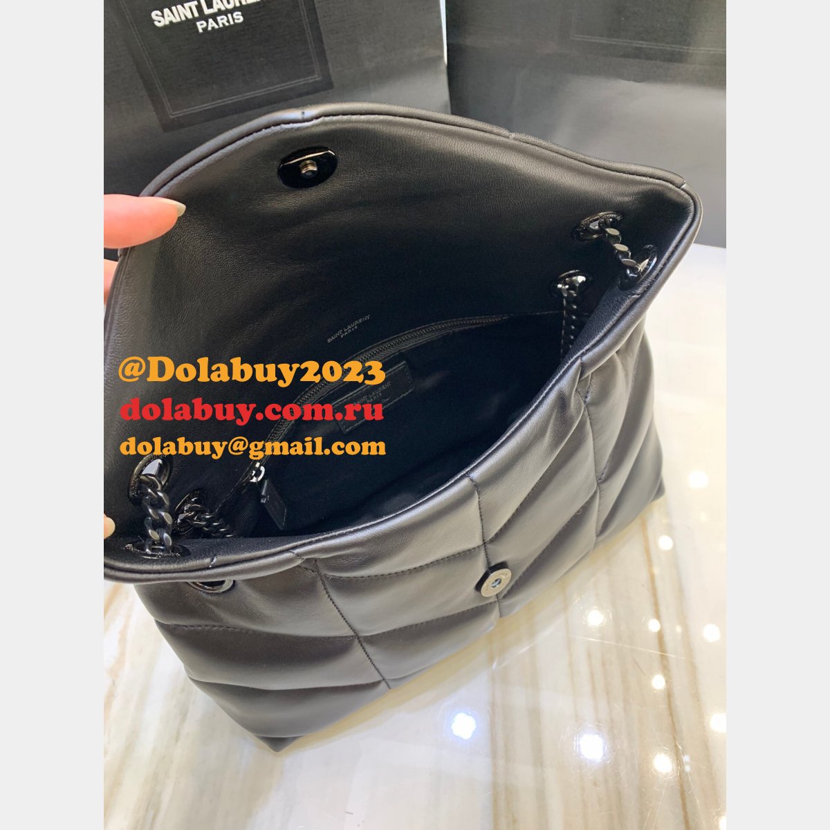 Luxury 7 Star YSL LOULOU PUFFER HANDBAG 29CM